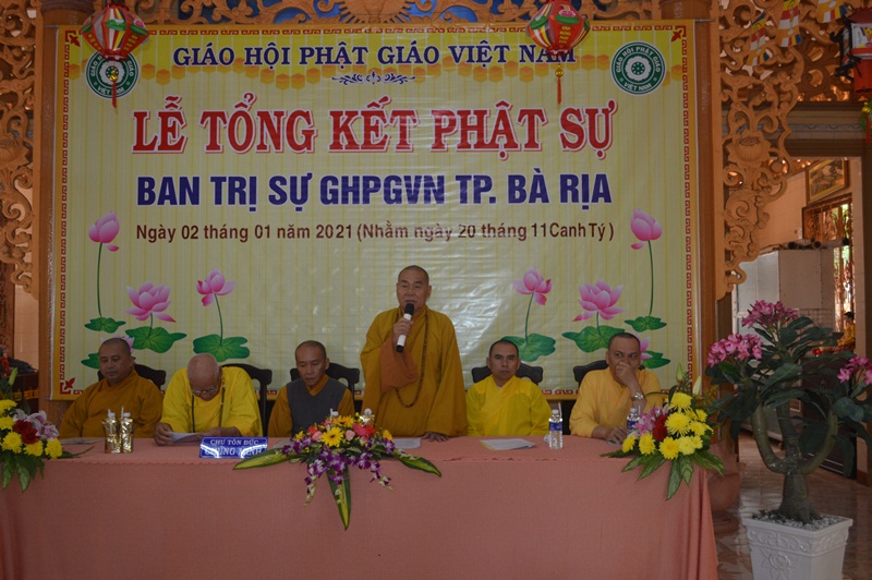 Tổng kết hoạt động Phật sự của BTS GHPGVN Tp.Bà Rịa năm 2020