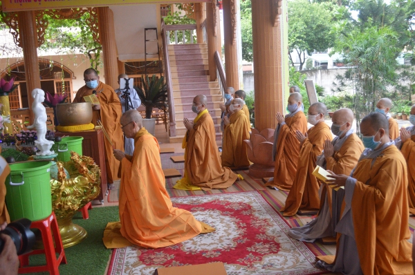 Đại lễ Phật đản PL.2565-DL.2021 tổ chức tại văn phòng BTS GHPGVN thành phố Bà Rịa